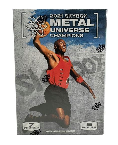 2021 upper deck skybox metal universe champions 5-pack blaster box|metal universe champions box set.